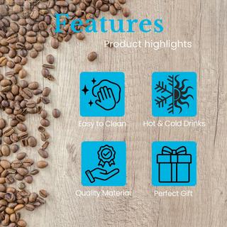 Intirilife Doppelwandige Thermo Gläser  