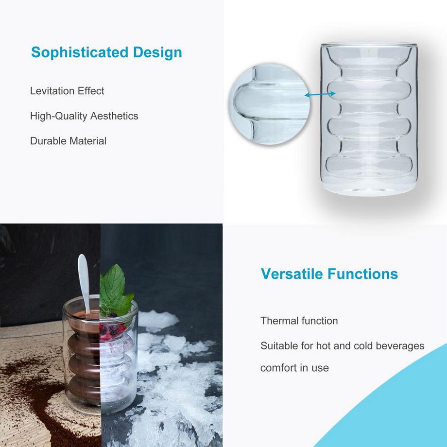Intirilife Verre thermique à double paroi  