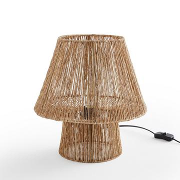 Lampe à poser en jute