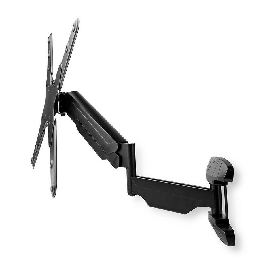 Nedis  Vertikale TV-Wandhalterung | 23-55 " | Maximal unterstütztes Bildschirmgewicht: 30 kg | Vertikale Bewegung: 0-282 mm | Minimaler Wandabstand: 61 mm | Maximaler Wandabstand: 565 mm | Neigbar | Drehbar | 3 Gelenkpunkte | ABS / Stahl | Schwarz 