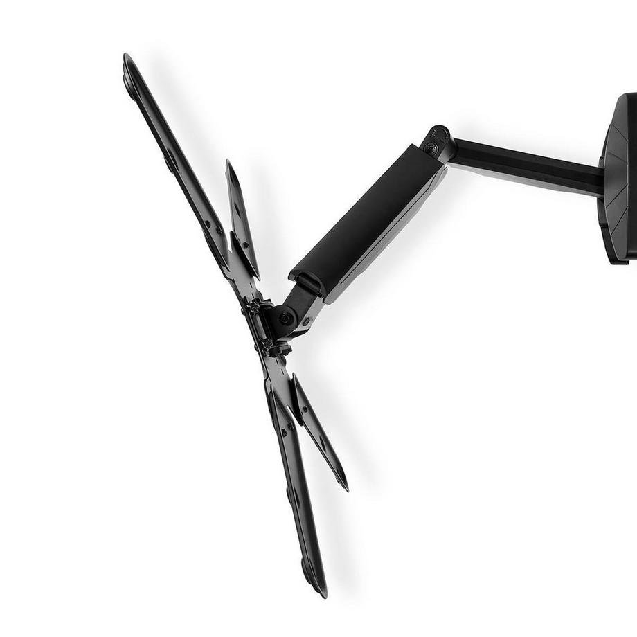 Nedis  Vertikale TV-Wandhalterung | 23-55 " | Maximal unterstütztes Bildschirmgewicht: 30 kg | Vertikale Bewegung: 0-282 mm | Minimaler Wandabstand: 61 mm | Maximaler Wandabstand: 565 mm | Neigbar | Drehbar | 3 Gelenkpunkte | ABS / Stahl | Schwarz 