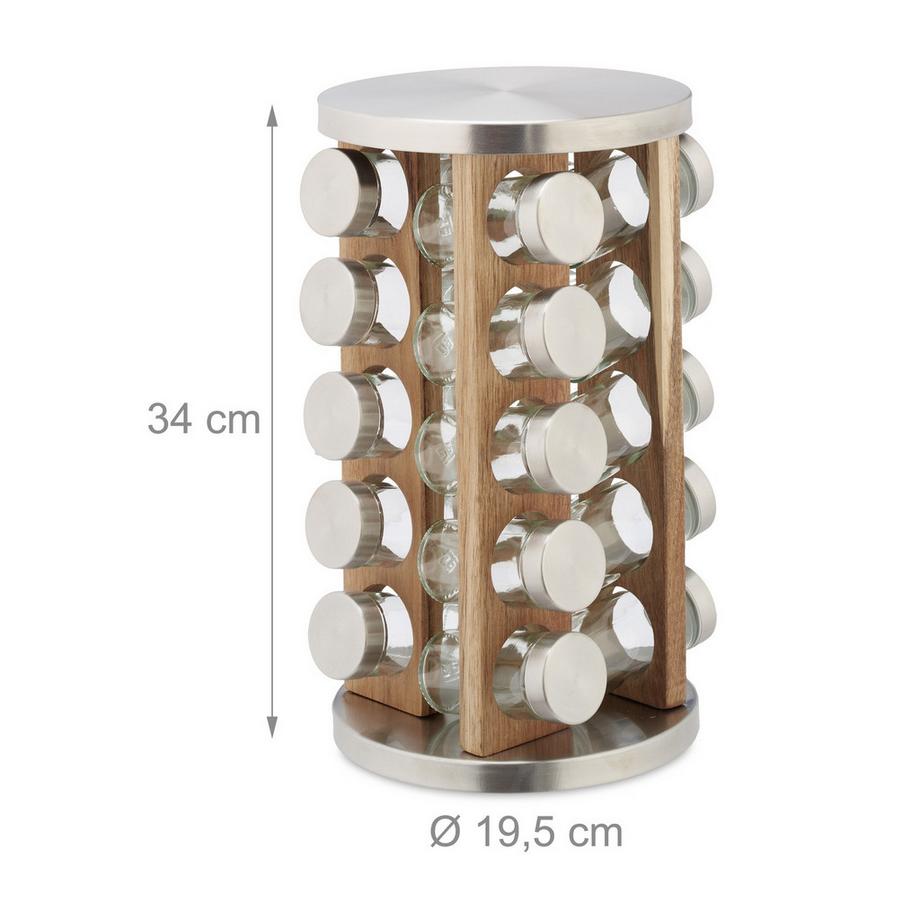 B2X Carrousel à épices avec 20 pots  