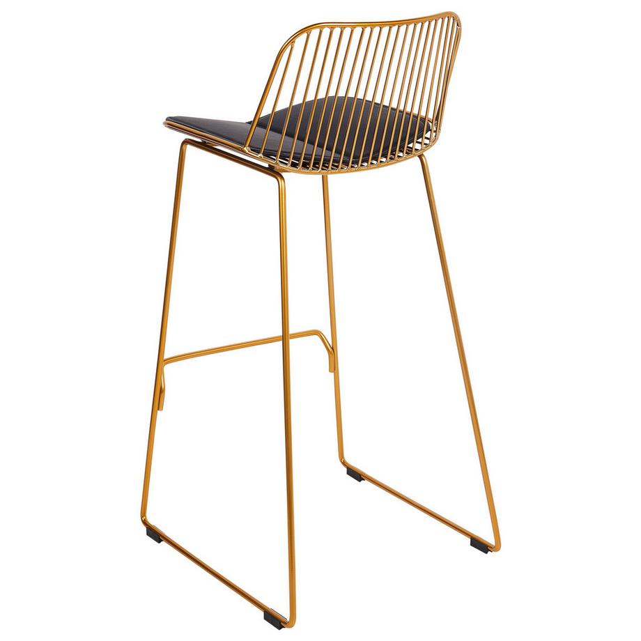 Beliani Lot de 2 chaises de bar en Acier Glamour PENSACOLA  