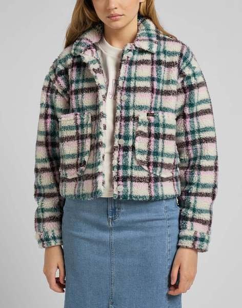 Image of Winterjacke Cropped Sherpa Unisex Multicolor XS