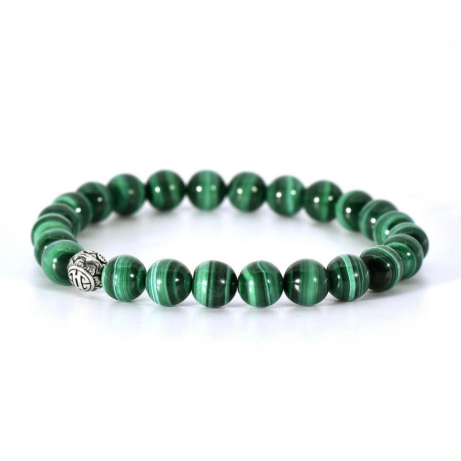 Eskar  Armband mit echten Malachit Steinen