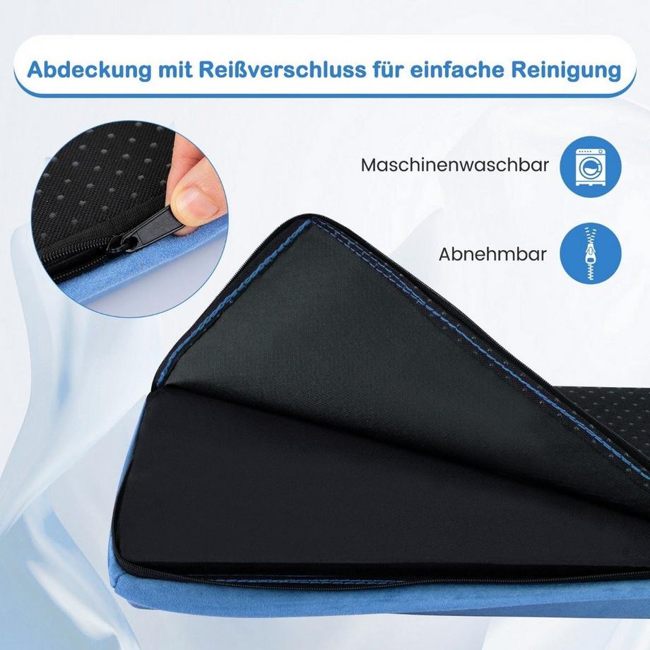 Northix  Trave d'equilibrio 210 cm trave da ginnastica trave da ginnastica pieghevole trave d'equilibrio antiscivolo fino a 73 kg blu 