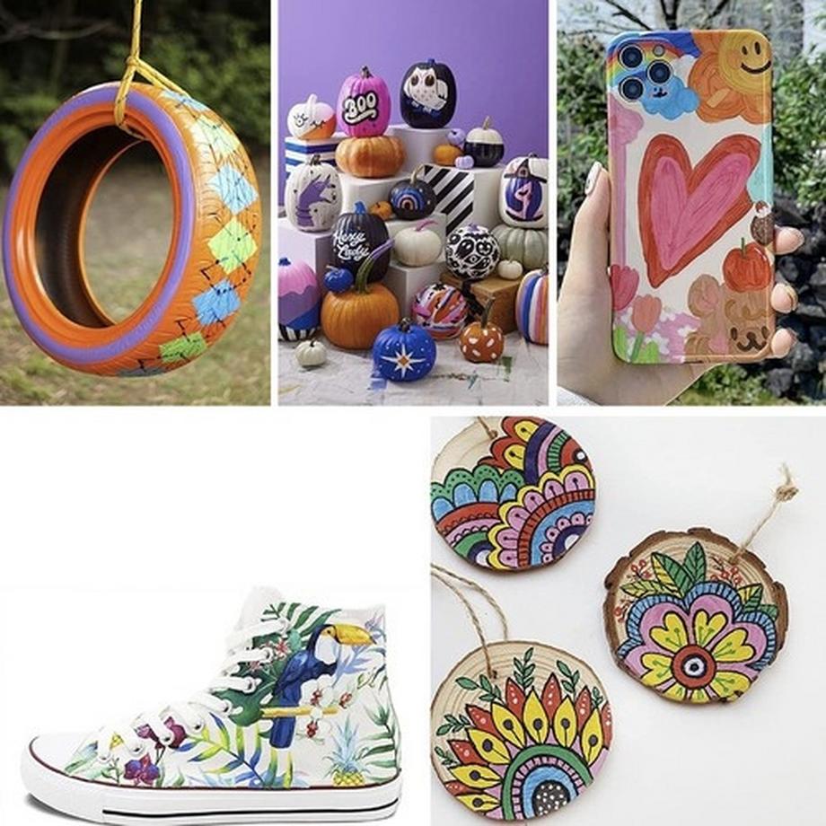 Northio  Stylos acryliques - Marqueurs - 12 pcs 