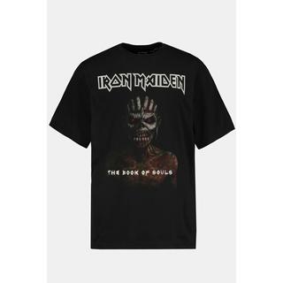 JP1880  T-shirt dedicata alla band Iron Maiden con mezze maniche nero 