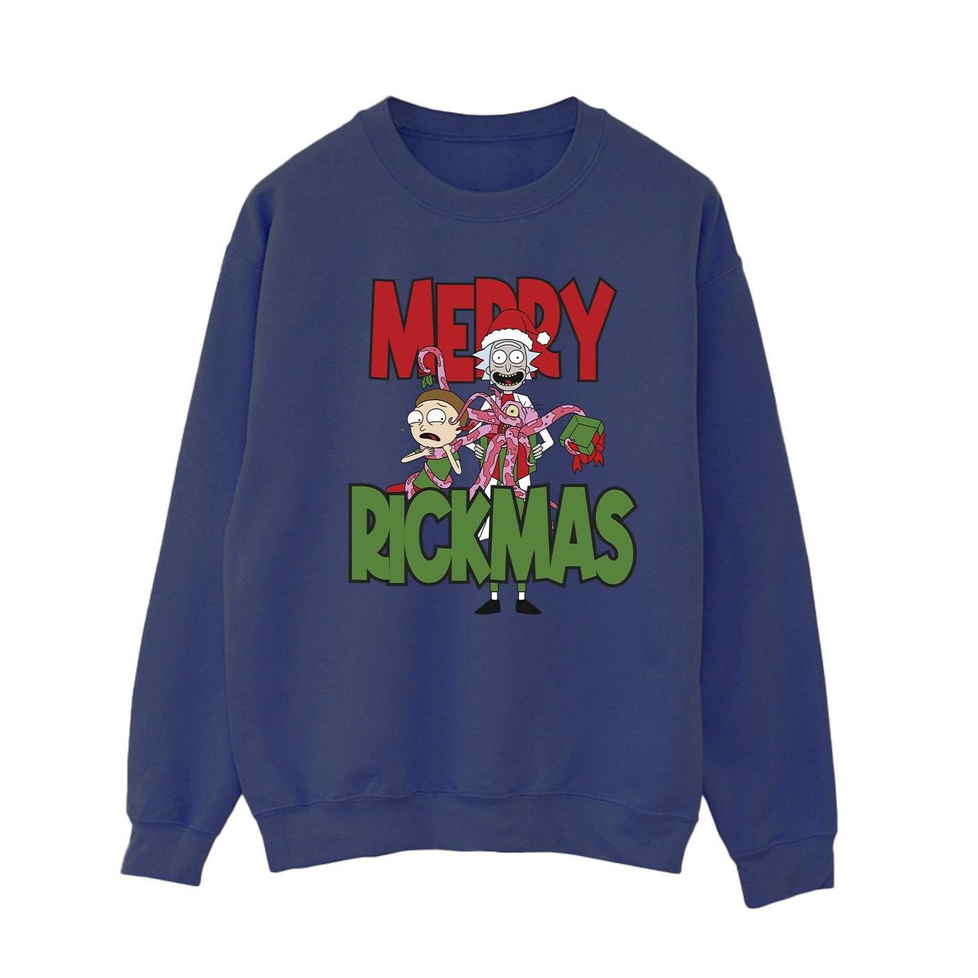 Image of Merry Rickmas Sweatshirt Damen Marine S