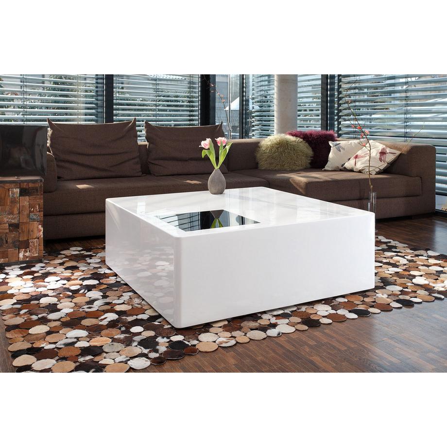 mutoni Couchtisch 100x100x45cm weiss  