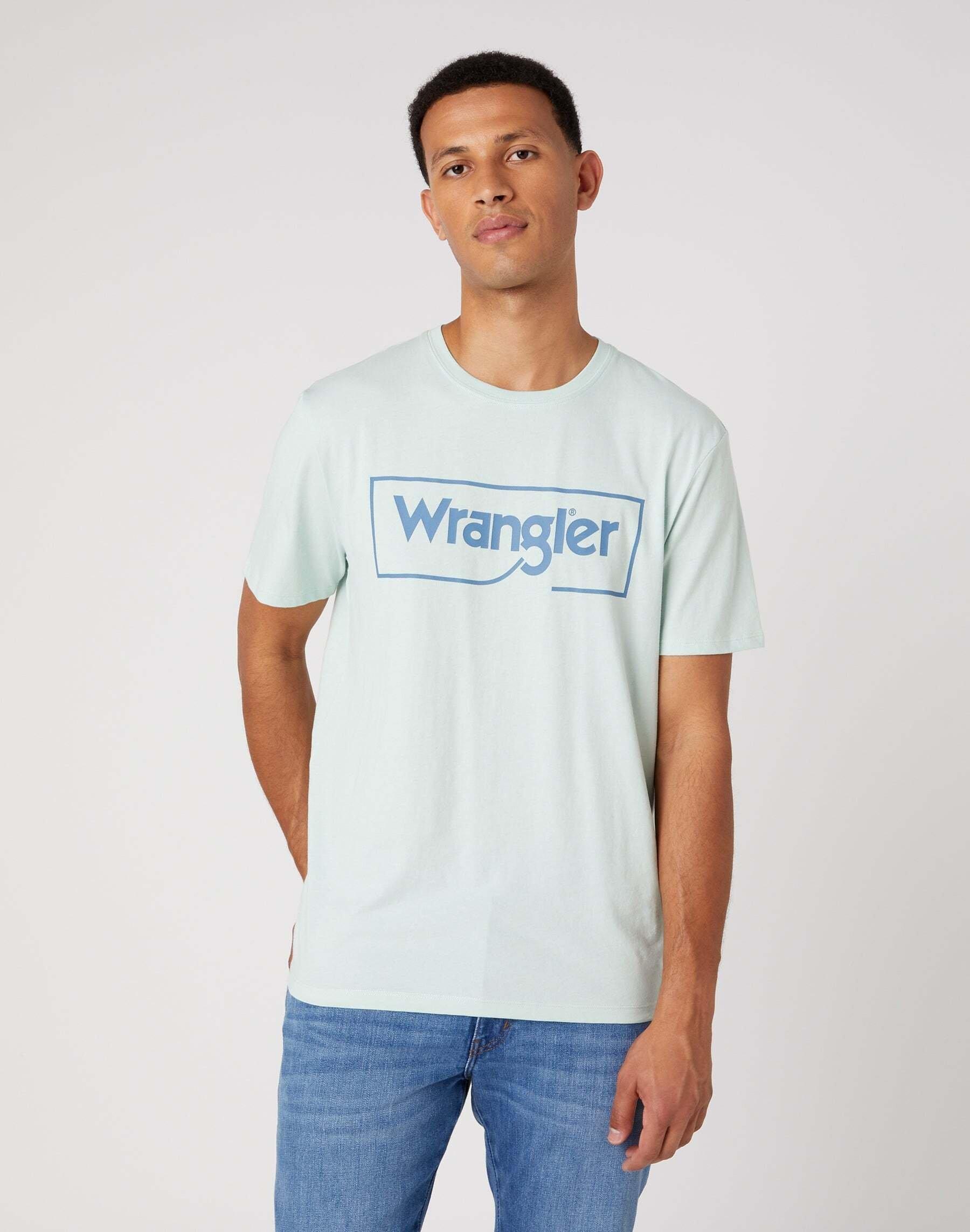 Image of T-shirts Frame Logo Tee Herren Grün S