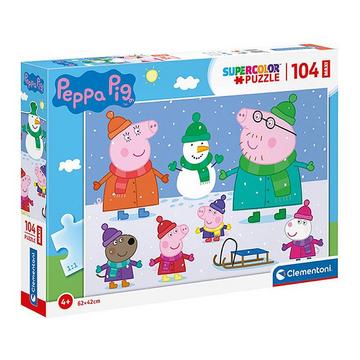 Puzzle Peppa Pig im Schnee (104Teile)