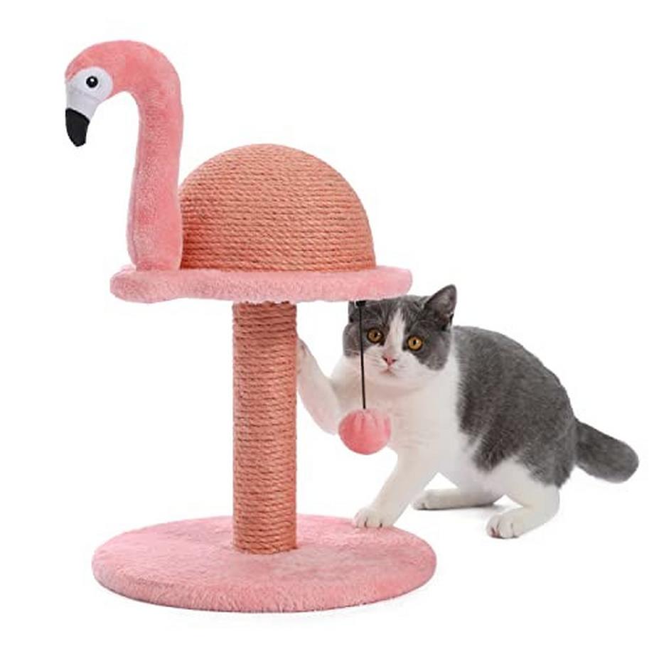 Alopini  Flamingo Katzenkratzbaum, Kreativer Kratzbaum, Stilvoller Kratzbaum 