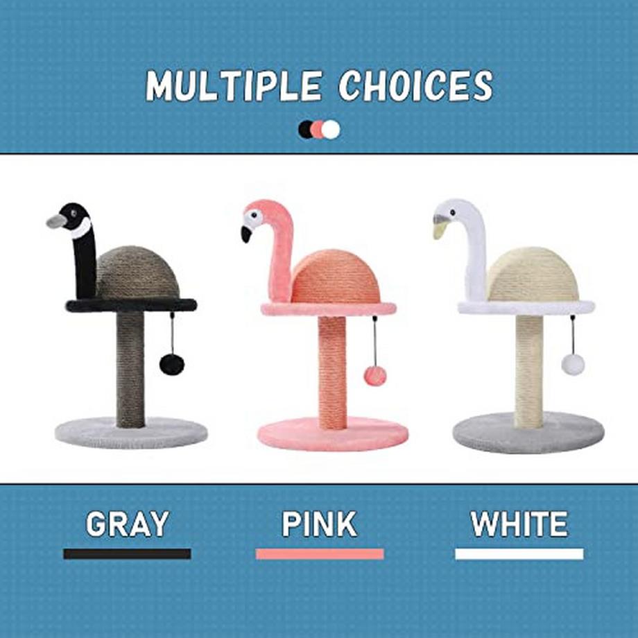 Alopini  Flamingo Katzenkratzbaum, Kreativer Kratzbaum, Stilvoller Kratzbaum 