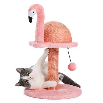 Flamingo Katzenkratzbaum, Kreativer Kratzbaum, Stilvoller Kratzbaum