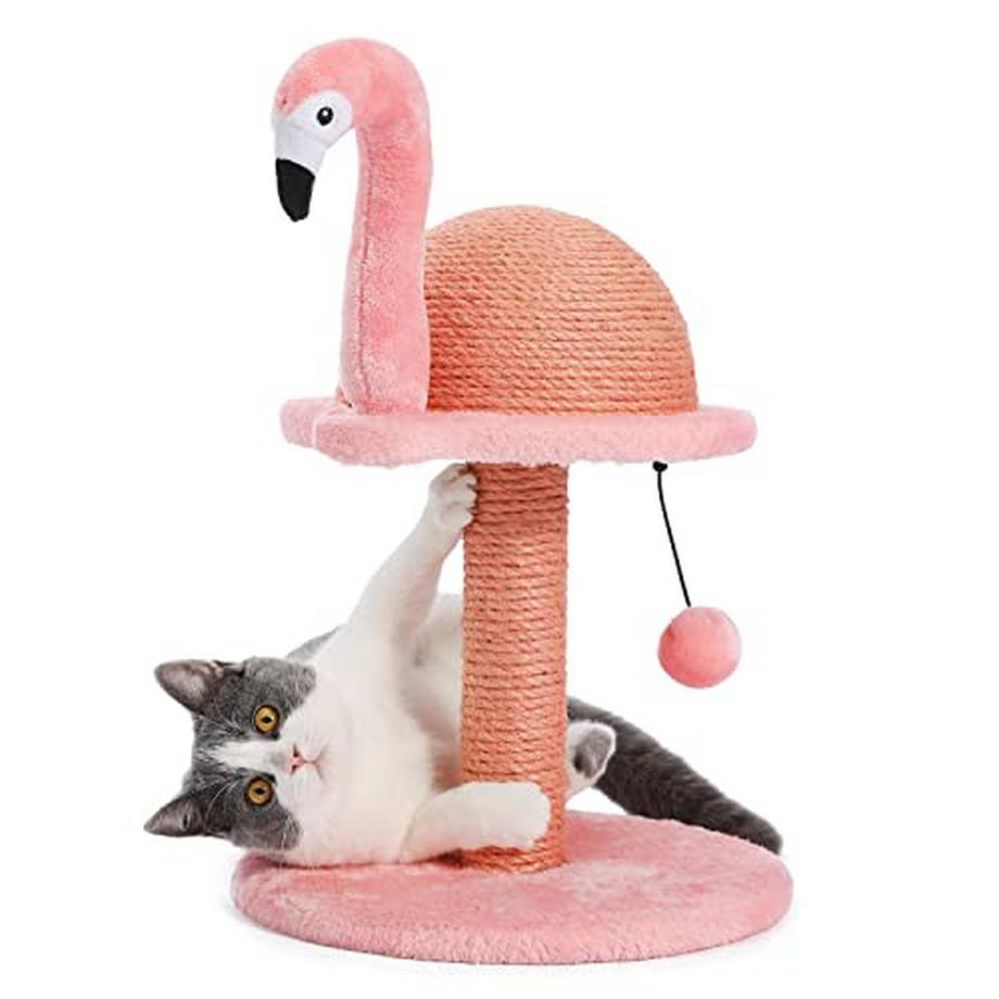 Alopini  Flamingo Katzenkratzbaum, Kreativer Kratzbaum, Stilvoller Kratzbaum 