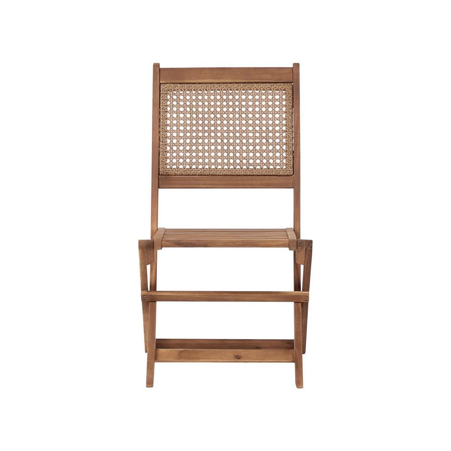 Beliani Ensemble de salle à manger de jardin pour 4 personnes en Bois d'acacia certifié FSC® Traditionnel PARAGGI  