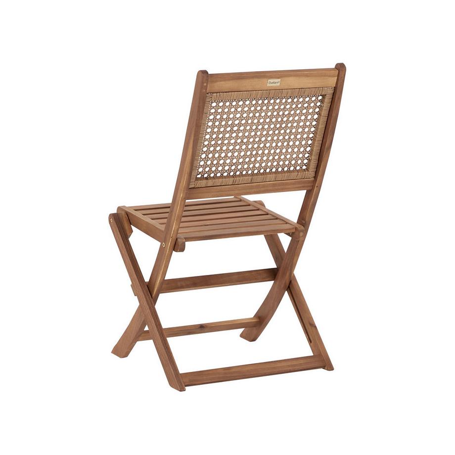 Beliani Ensemble de salle à manger de jardin pour 4 personnes en Bois d'acacia certifié FSC® Traditionnel PARAGGI  