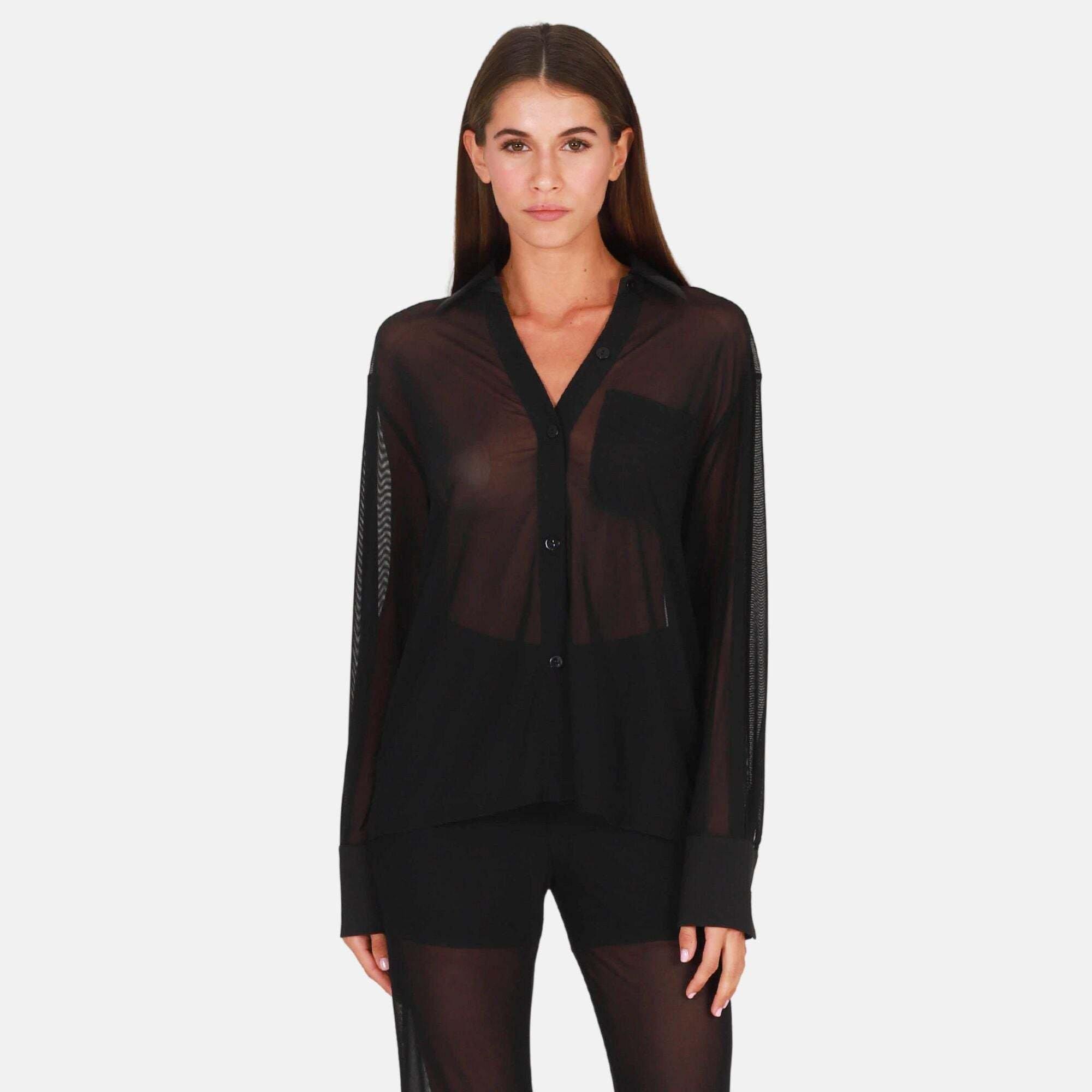 Image of Ryan Shirt Damen Schwarz XL