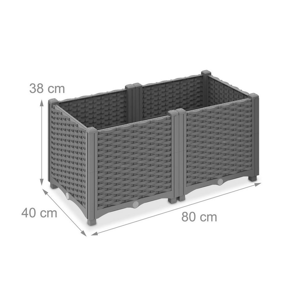 Northix Fioriera in stile rattan  