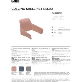 NARDI outdoor Cuscino da giardino per sedia da giardino Net Relax blu  