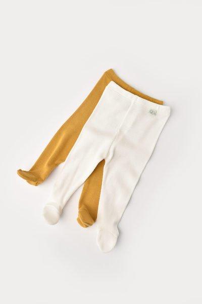 BabyCosy Organic  Strickhose mit Fuß, 2 Pack 