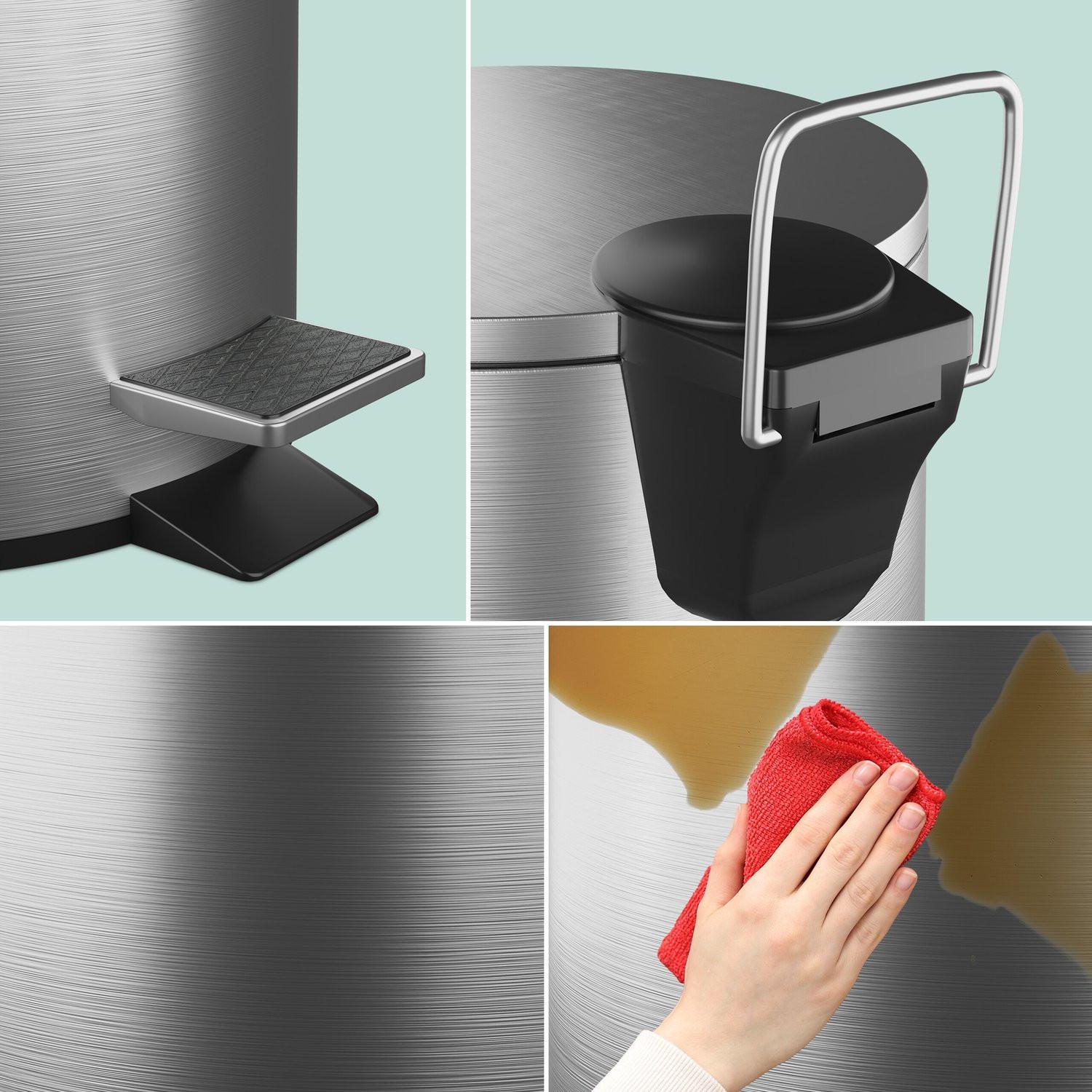 B2X Contenitore cosmetico in acciaio inox 3 l  