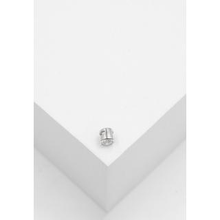 MUAU Schmuck  Pendentif solitaire Monture en or blanc 750 Diamant 0,20ct. 5,5x5,5mm 