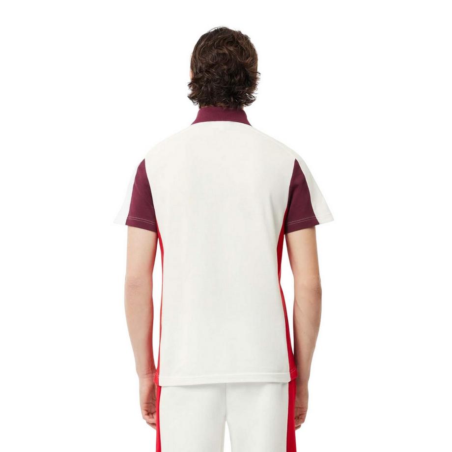 LACOSTE Polo Color Block Logo Ricamato  