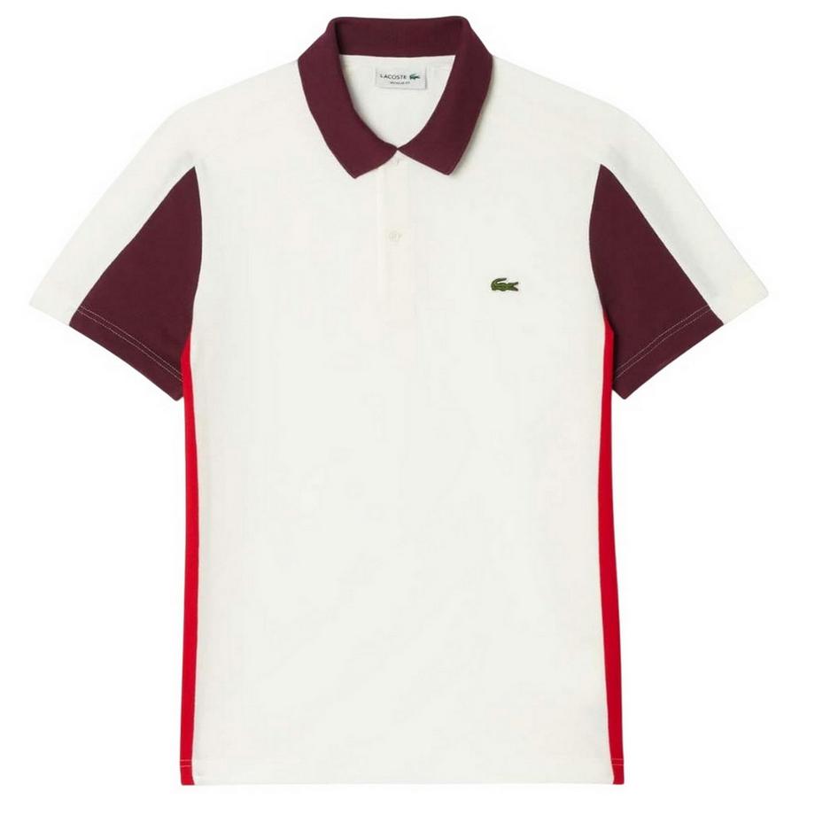 LACOSTE Polo Color Block Logo Ricamato  