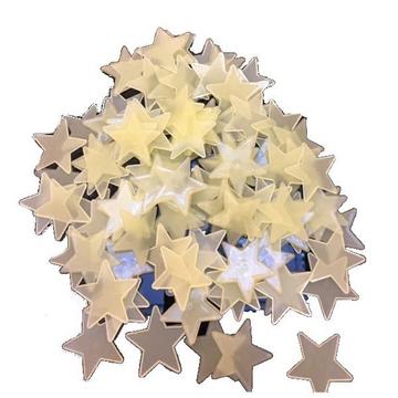 50pcs 3D -Sterne leuchten in den dunklen Wandaufklebern leuchtende Fluoreszenz -Wohnkultur