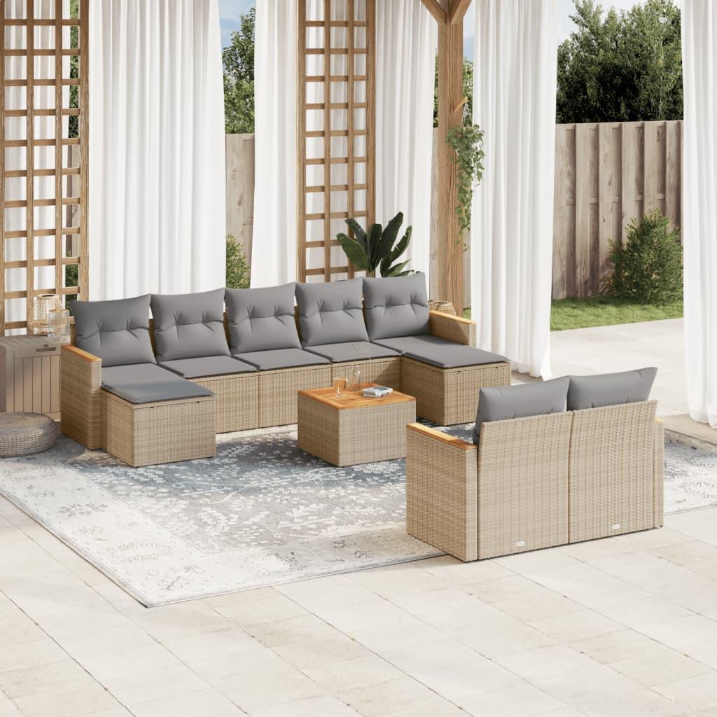 VidaXL Garten sofagarnitur poly-rattan  