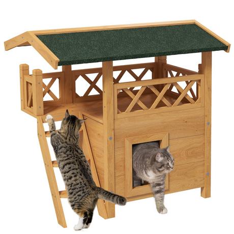 PawHut  Maison pour chat 