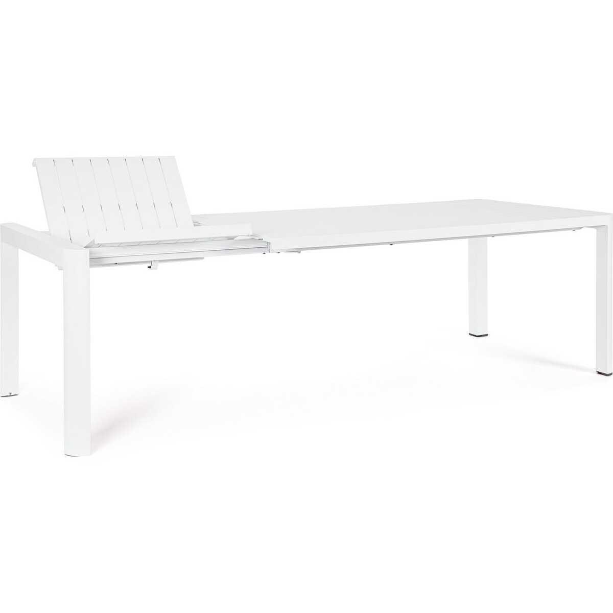 mutoni lifestyle Garten Ausziehtisch Kiplin weiss 180-240x100  