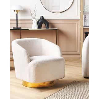 Beliani Fauteuil en Bouclé Rétro LAVIK  