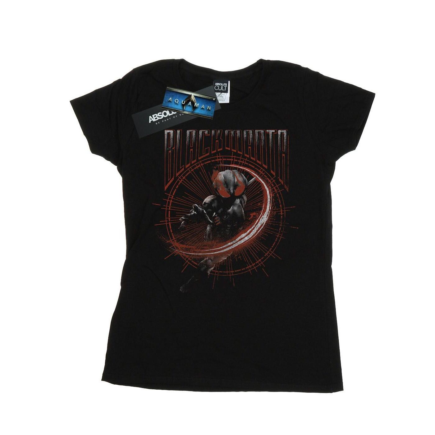 Image of Aquaman Black Manta Circle Tshirt Damen Schwarz L