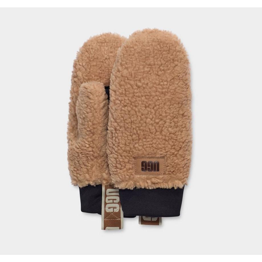 UGG Sherpa Fäustlinge mit Logo-Band  