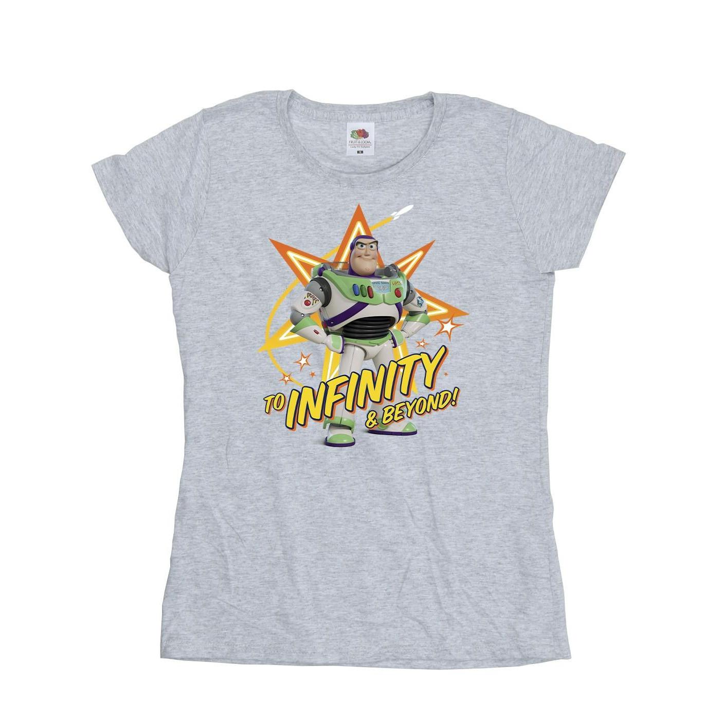 Image of Toy Story Buzz To Infinity Tshirt Damen Grau S