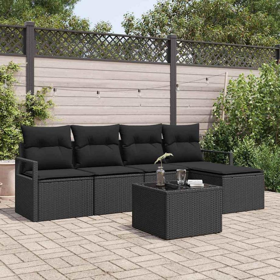 VidaXL Set da giardino da esterno Polyrattan  