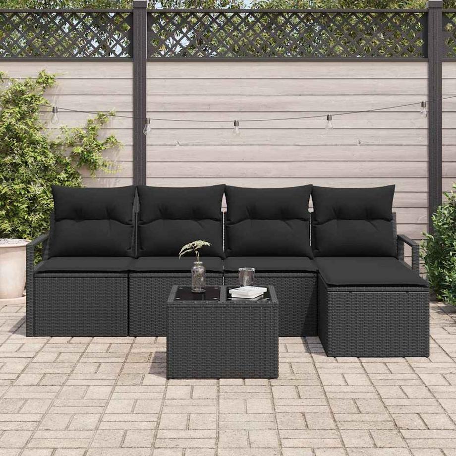 VidaXL Set da giardino da esterno Polyrattan  