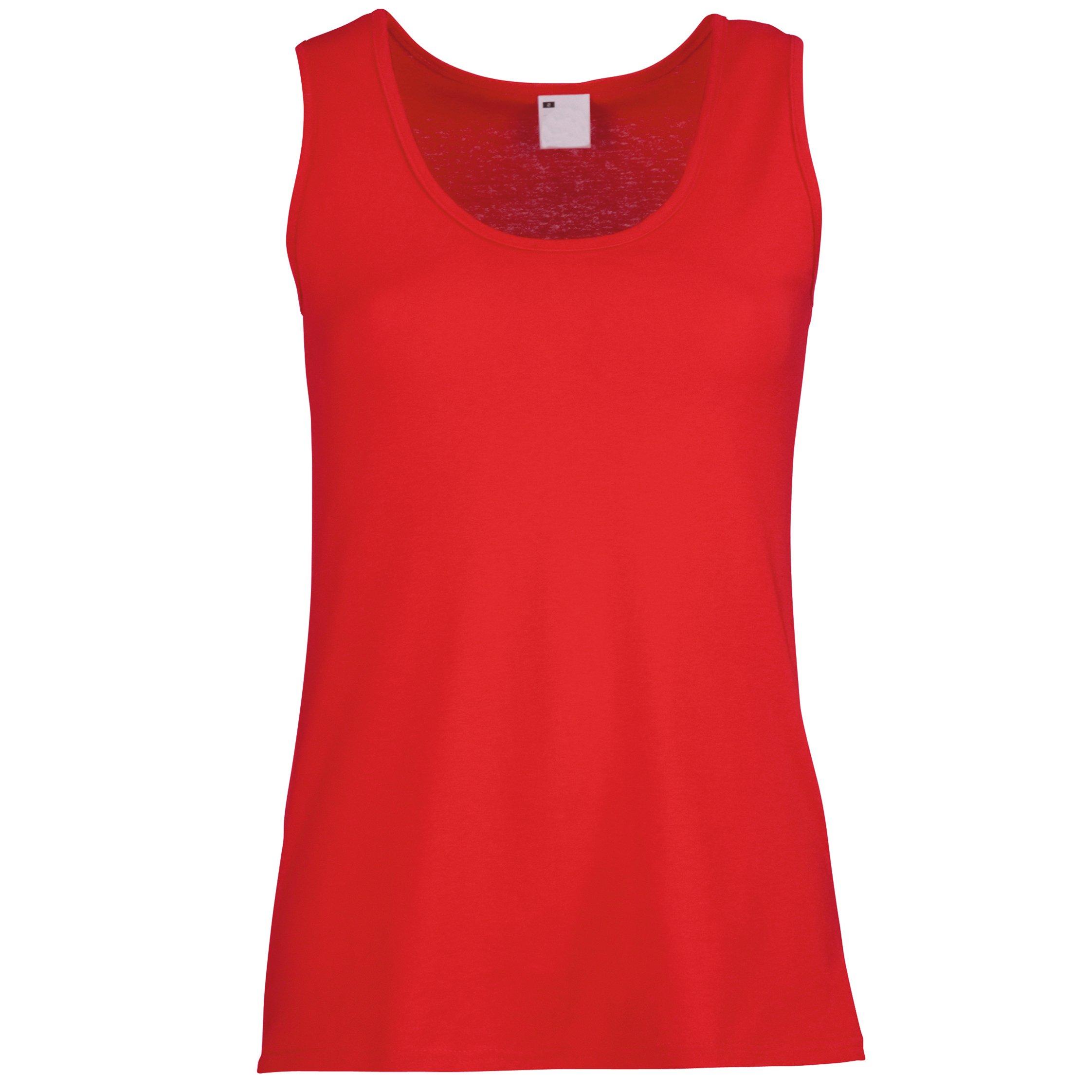 Image of Value Tank Top Damen Rot Bunt XS