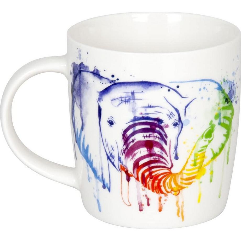 KÖNITZ Kaffeetasse Elefant watercoloured Animals  