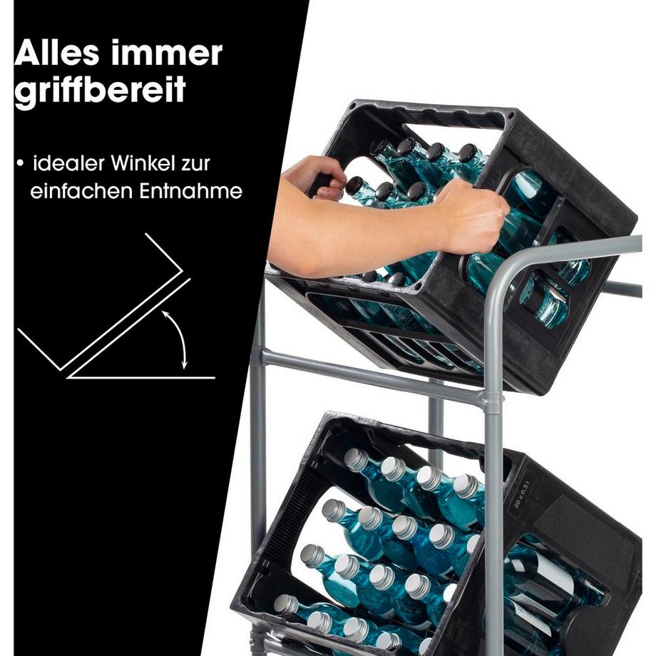 easymaxx Getränkekisten-Regal  