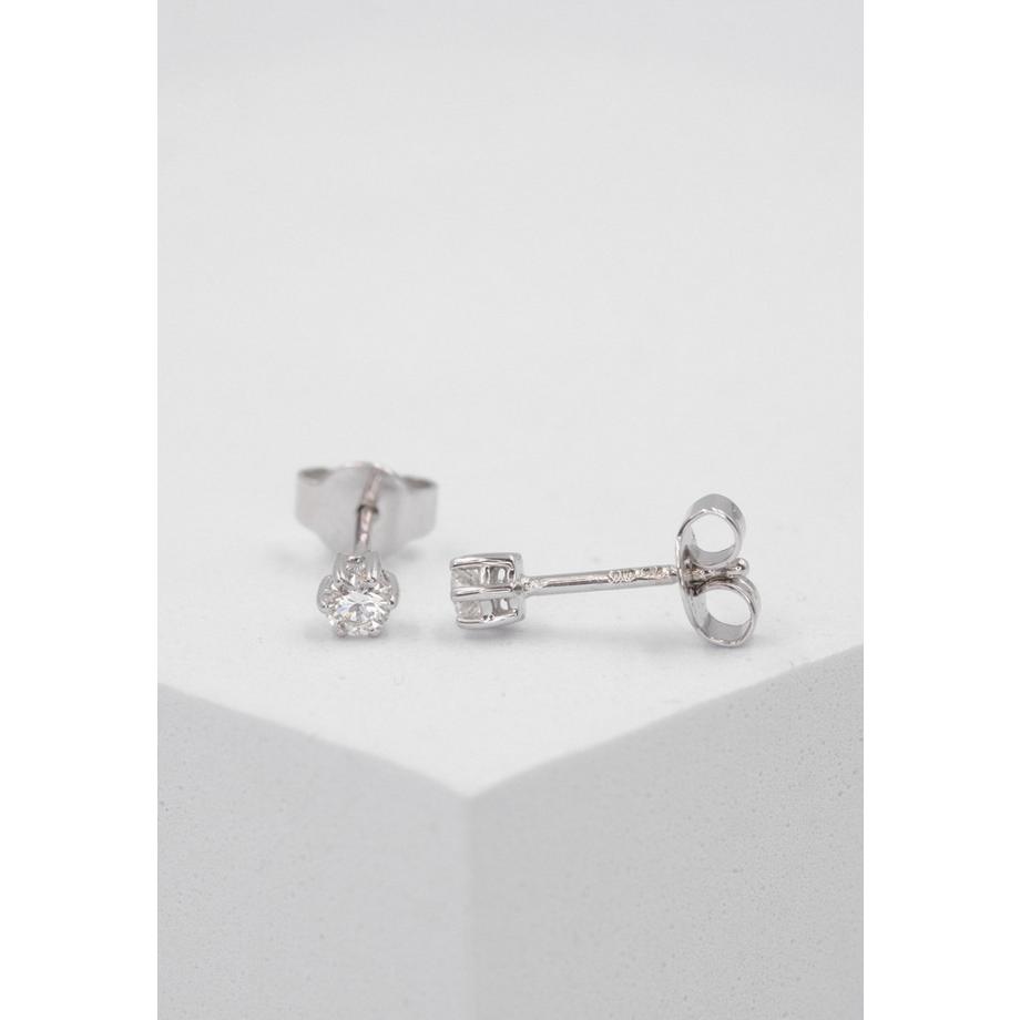 MUAU Schmuck  Ohrstecker Diamant 0.25ct. Weissgold 750 