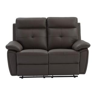 Vente-unique Relaxsofa 2-Sitzer - Leder- Braun - VINETA  