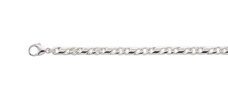 Image of Collier 8er-kette Silber 925, 5.6mm, 55cm Unisex Silber 55 CM