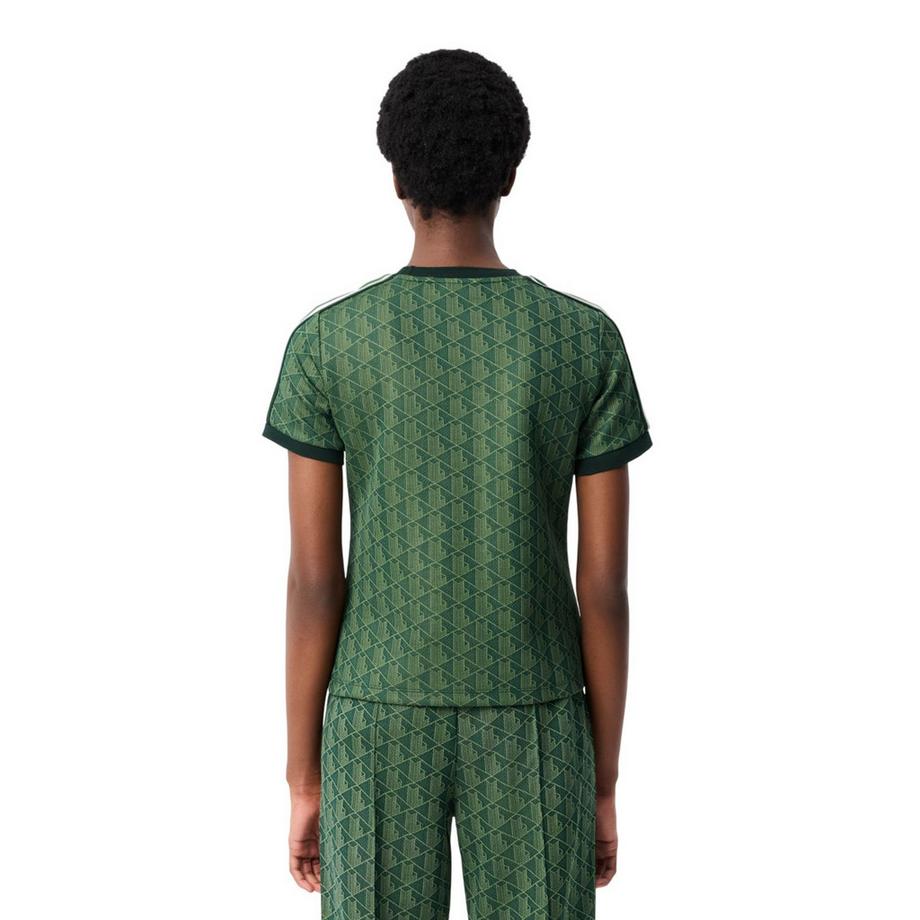LACOSTE Jacquard T-Shirt Schmal  