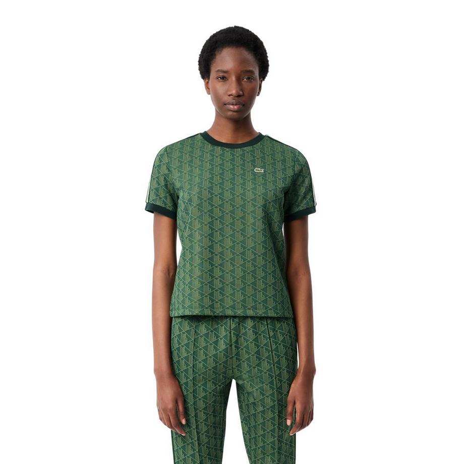 LACOSTE Jacquard T-Shirt Schmal  