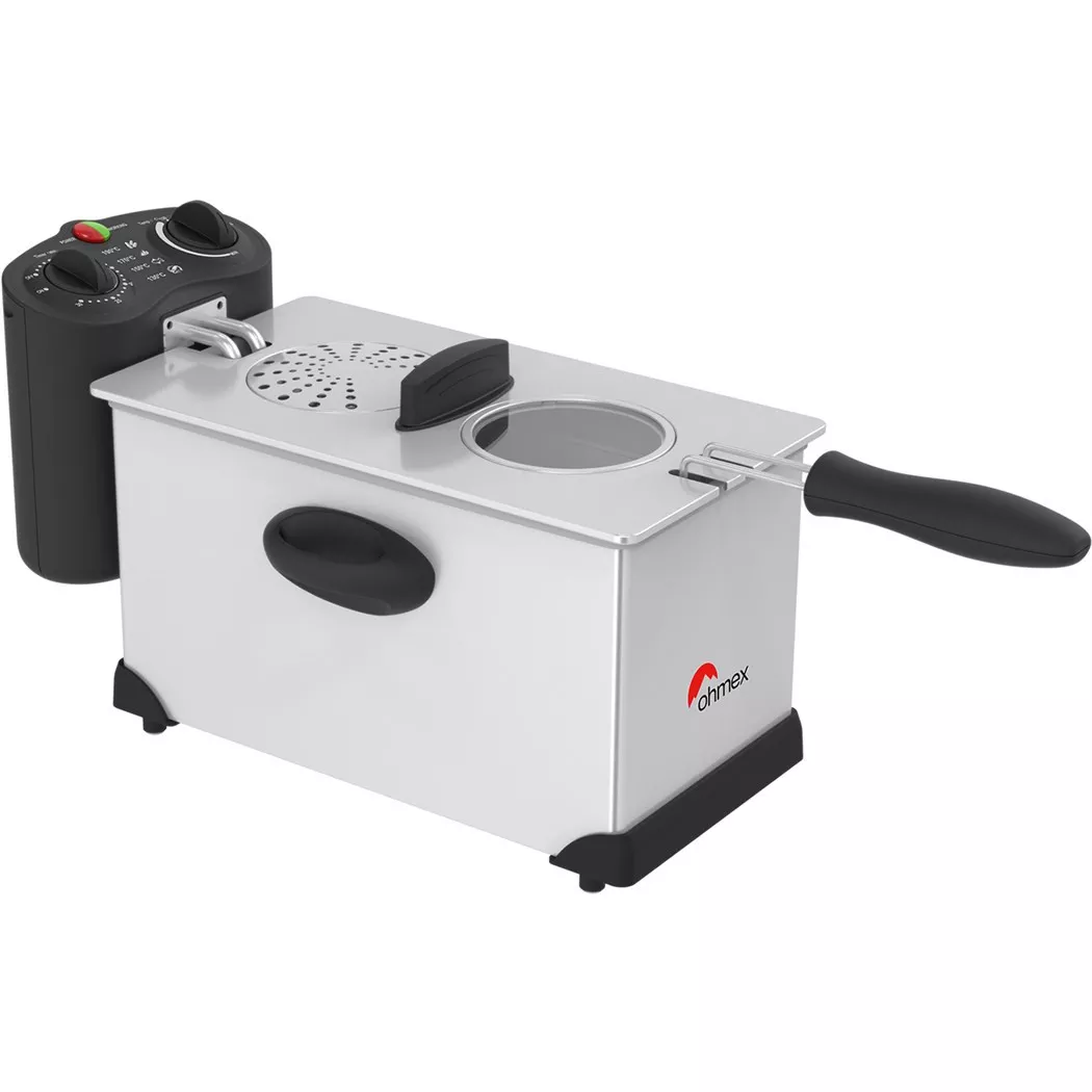Ohmex – Fritteuse 3.0l, 2000W, Schwarz