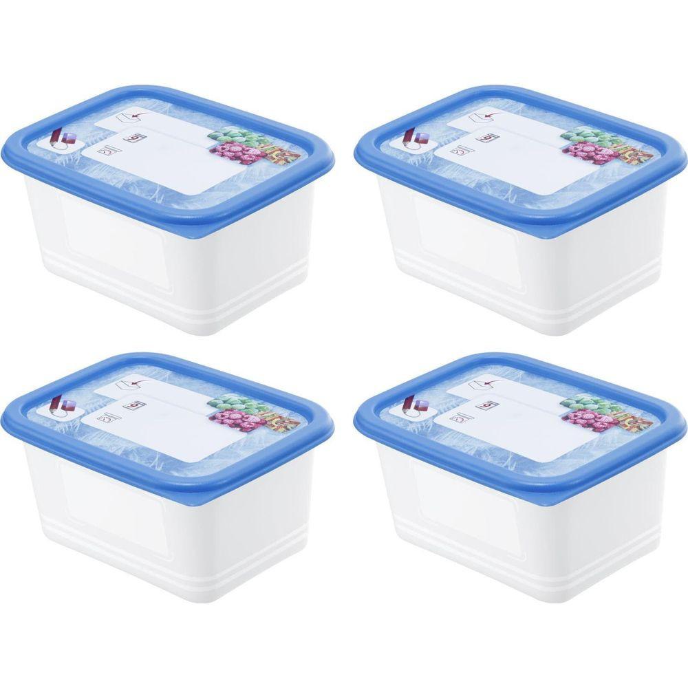 Image of Vorratsbehälter Domino Dekor 0.75 L 4er Set Unisex Weiss ONE SIZE